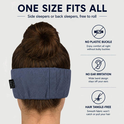 Sleep Mask for Side Sleepers, Machine Washable Eye Mask, Black