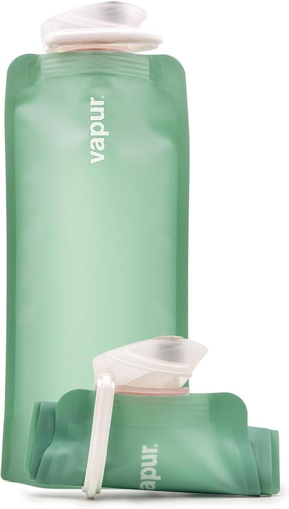 Collapsible Water Bottle with Carabiner, 23oz (0.7L), Olive