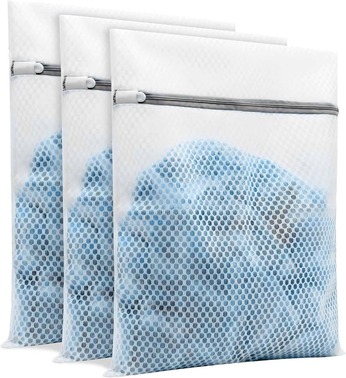 3Pcs Laundry Bags Mesh Wash Bags，12 x 16 inches