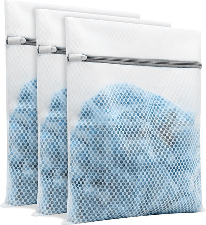 3Pcs Laundry Bags Mesh Wash Bags，12 x 16 inches