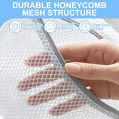 3Pcs Laundry Bags Mesh Wash Bags，12 x 16 inches