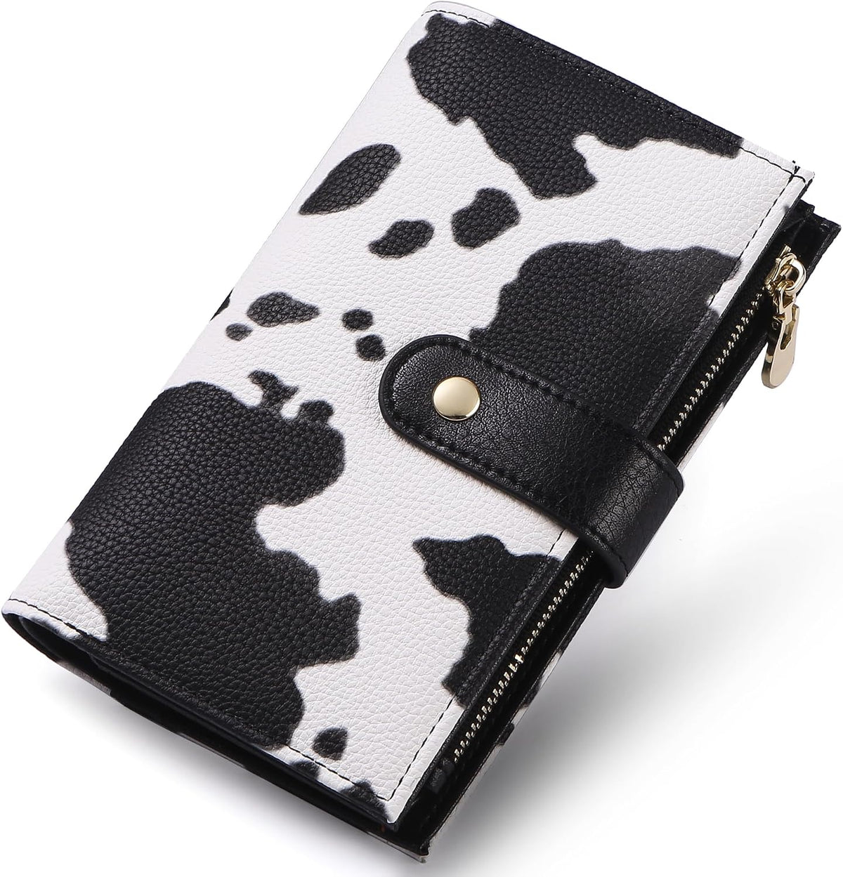 Women's Wallets RFID Blocking Leather Trifold Clutch Wallet Credit Card Holder Ladies Travel Wallet Purse with Passport/Pen Holder