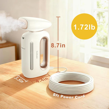 850W Handheld Fabric Steamer for 120V, Sleek Dual-Tone Design
