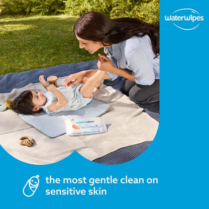 Sensitive+ Newborn & Baby Wipes, 3-In-1 Cleans, Cares, Protects, 99.9% Water, Unscented & Hypoallergenic, 180 Count (3 Packs)