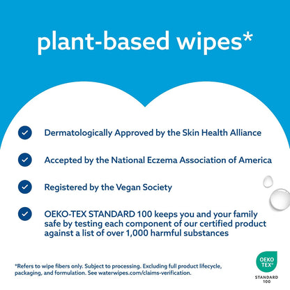 Sensitive+ Newborn & Baby Wipes, 3-In-1 Cleans, Cares, Protects, 99.9% Water, Unscented & Hypoallergenic, 180 Count (3 Packs)