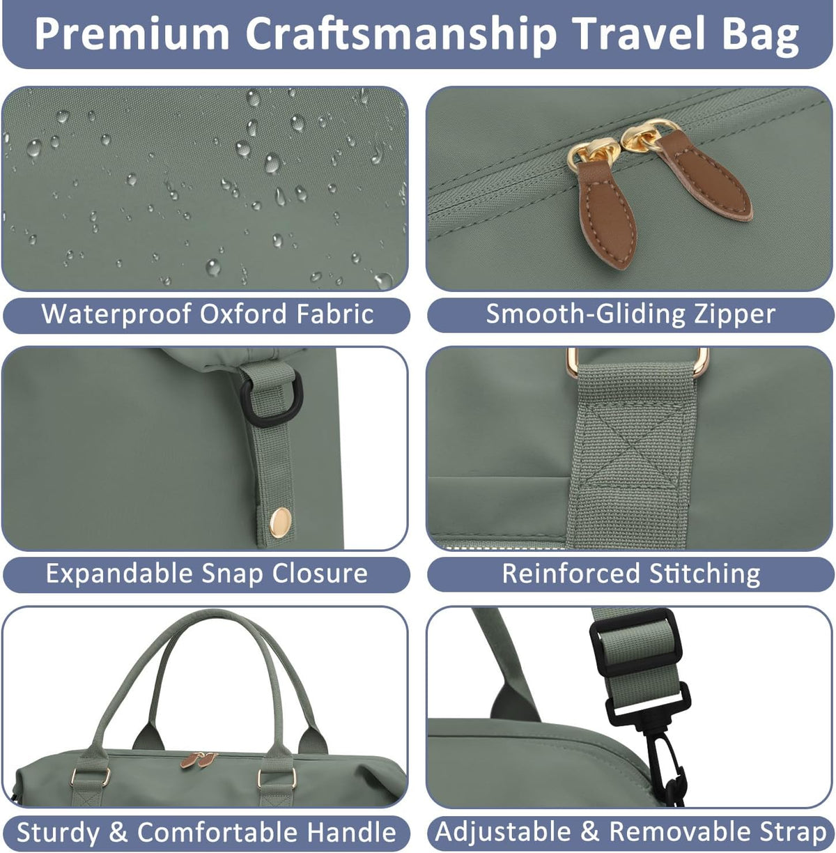 Women Travel Duffle Bags, Weekender Overnight Bag, Hospital Bag