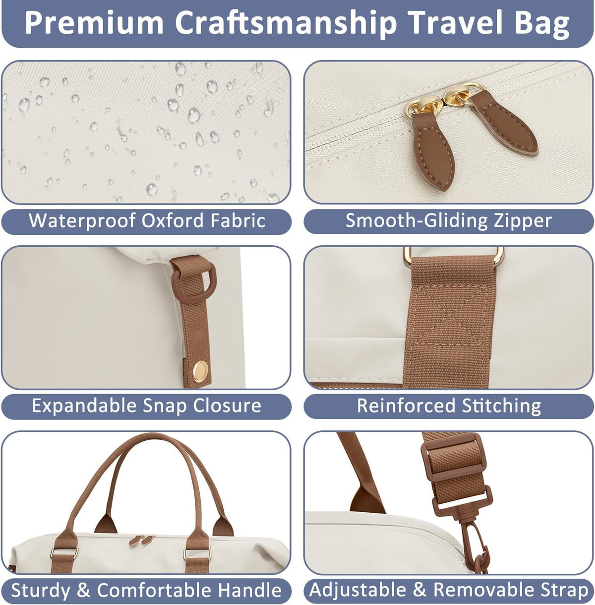 Women Travel Duffle Bags, Weekender Overnight Bag, Hospital Bag