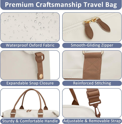 Women Travel Duffle Bags, Weekender Overnight Bag, Hospital Bag