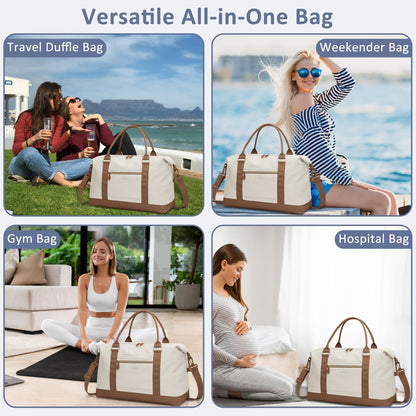 Women Travel Duffle Bags, Weekender Overnight Bag, Hospital Bag