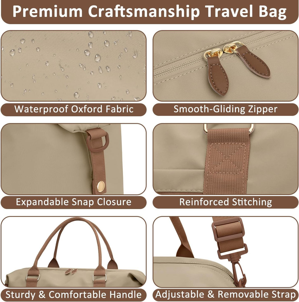 Women Travel Duffle Bags, Weekender Overnight Bag, Hospital Bag