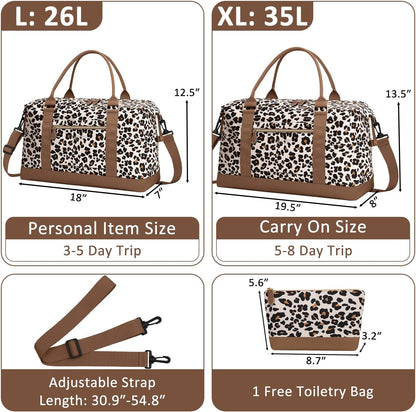 Women Travel Duffle Bags, Weekender Overnight Bag, Hospital Bag