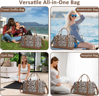 Women Travel Duffle Bags, Weekender Overnight Bag, Hospital Bag