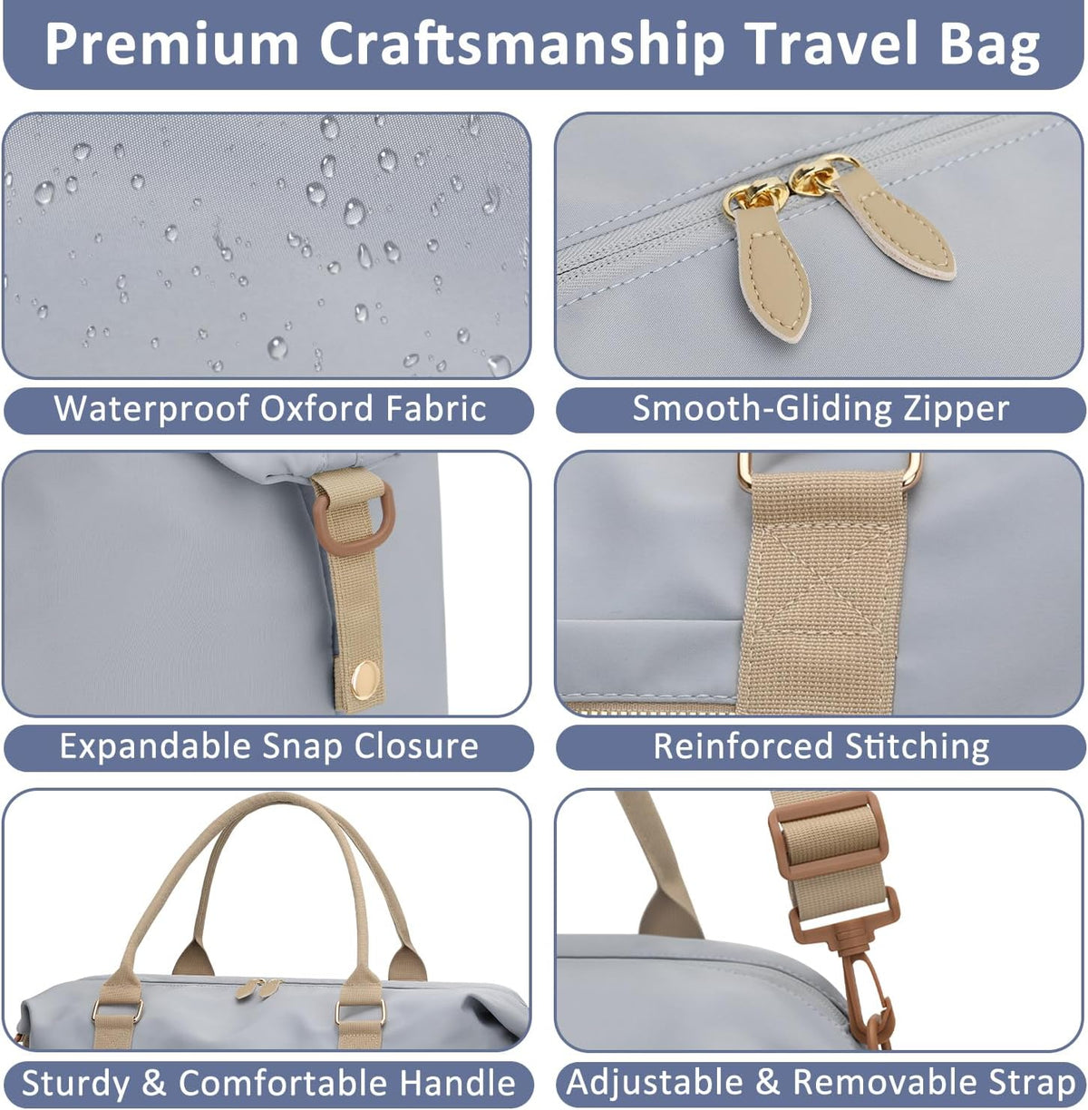 Women Travel Duffle Bags, Weekender Overnight Bag, Hospital Bag