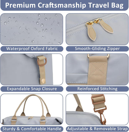 Women Travel Duffle Bags, Weekender Overnight Bag, Hospital Bag