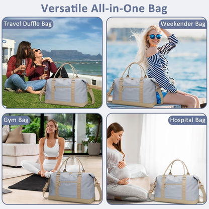 Women Travel Duffle Bags, Weekender Overnight Bag, Hospital Bag
