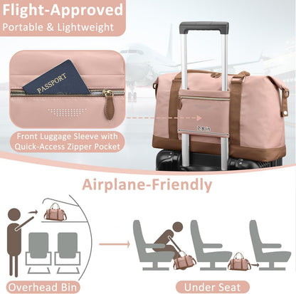 Women Travel Duffle Bags, Weekender Overnight Bag, Hospital Bag