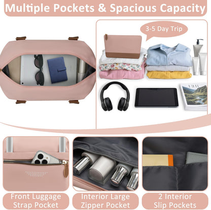 Women Travel Duffle Bags, Weekender Overnight Bag, Hospital Bag