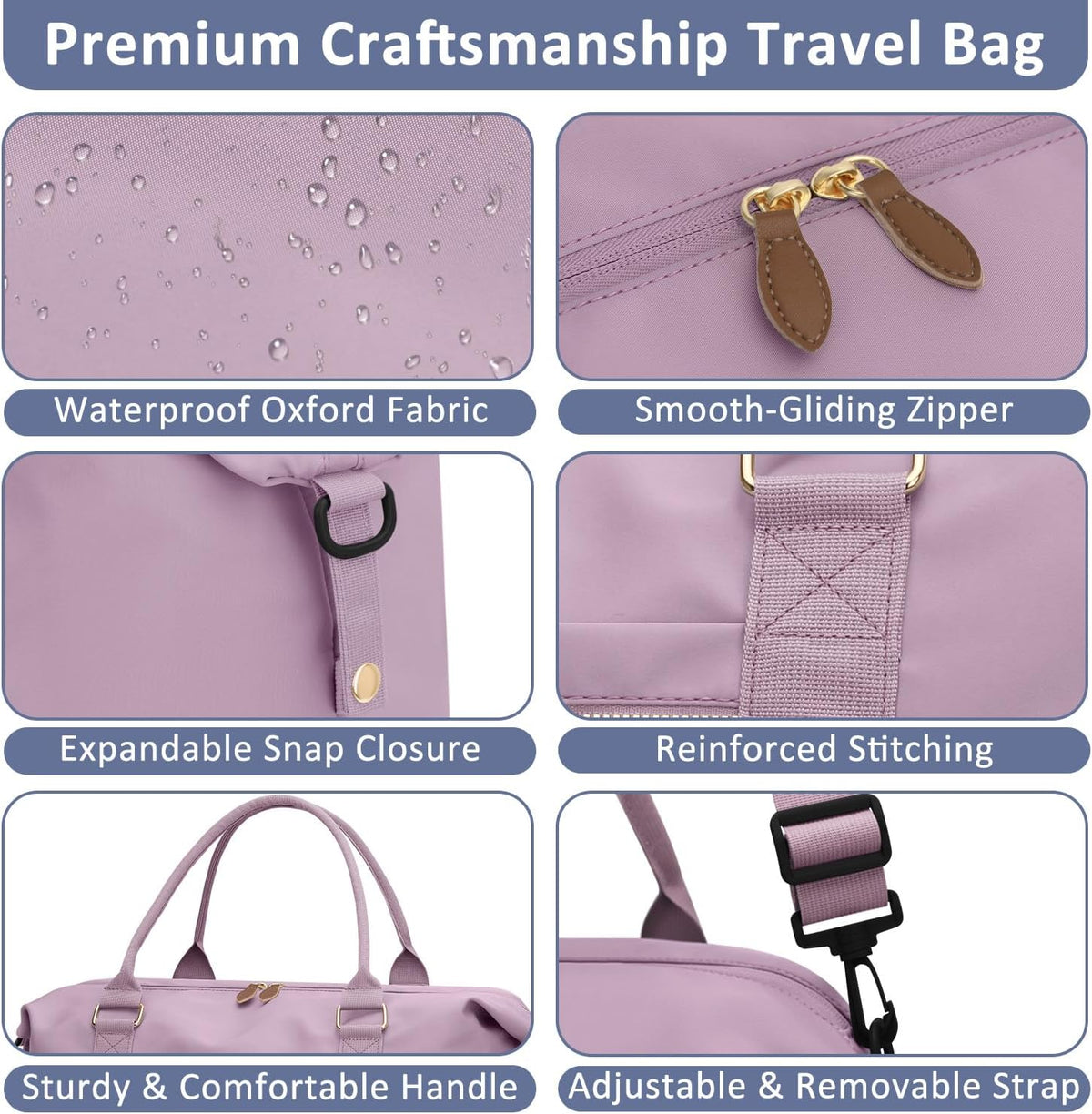 Women Travel Duffle Bags, Weekender Overnight Bag, Hospital Bag