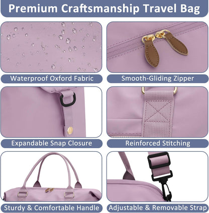 Women Travel Duffle Bags, Weekender Overnight Bag, Hospital Bag