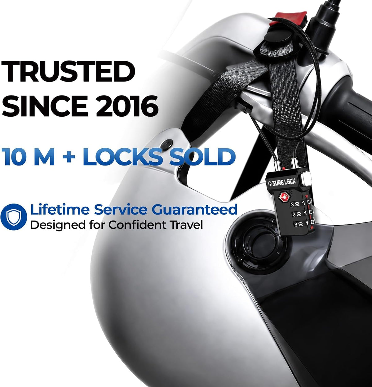 SURE LOCK 3 Digit TSA Approved Luggage Locks
