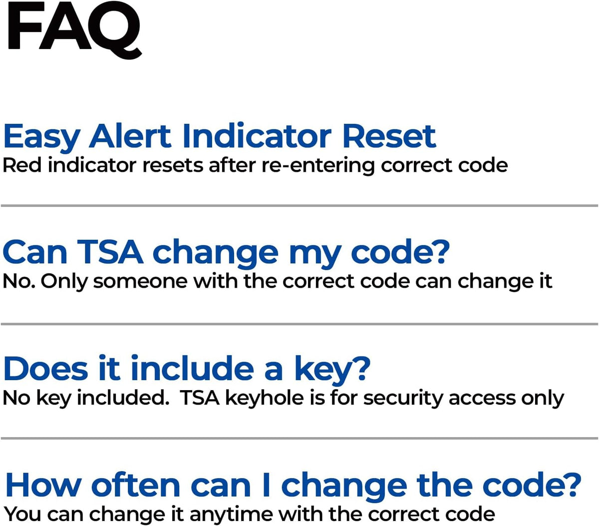 SURE LOCK 3 Digit TSA Approved Luggage Locks