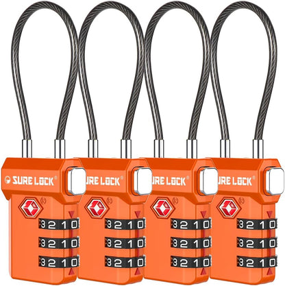 SURE LOCK 3 Digit TSA Approved Luggage Locks