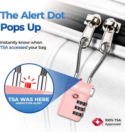 SURE LOCK 3 Digit TSA Approved Luggage Locks