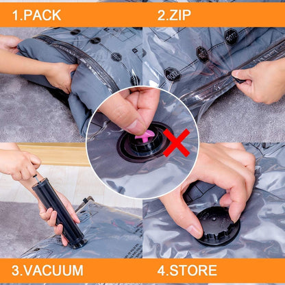 Vacuum Storage Bags for Clothing, 12-Pack, Jumbo
