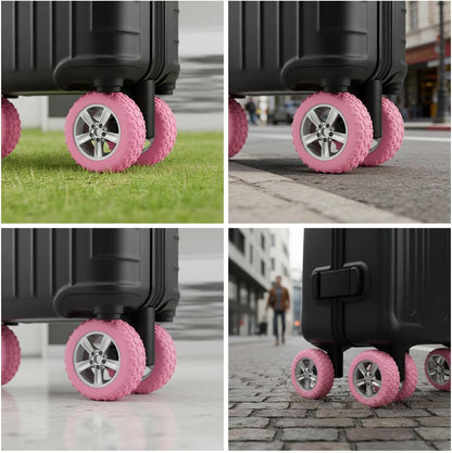 8PCS Luggage Wheel Protector, Premium Silicone Protectors