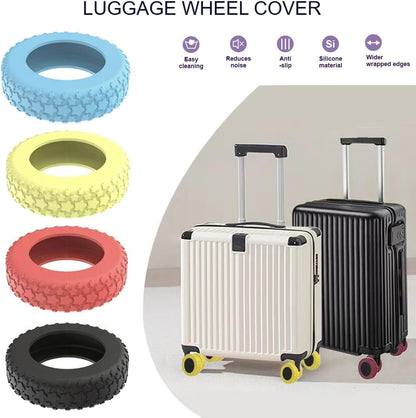 8PCS Luggage Wheel Protector, Premium Silicone Protectors