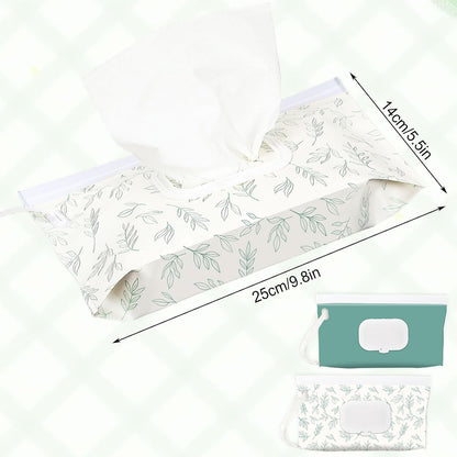 FEBSNOW 2 Pack Baby Wipe Dispenser, Portable Wet Wipes Holder Container