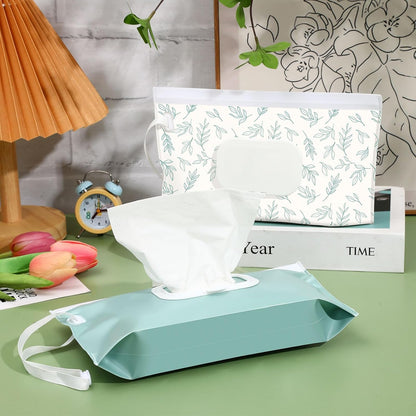 FEBSNOW 2 Pack Baby Wipe Dispenser, Portable Wet Wipes Holder Container