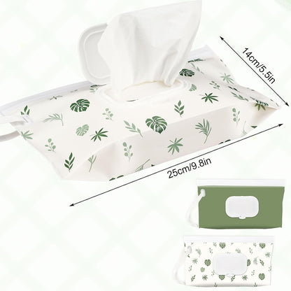 FEBSNOW 2 Pack Baby Wipe Dispenser, Portable Wet Wipes Holder Container