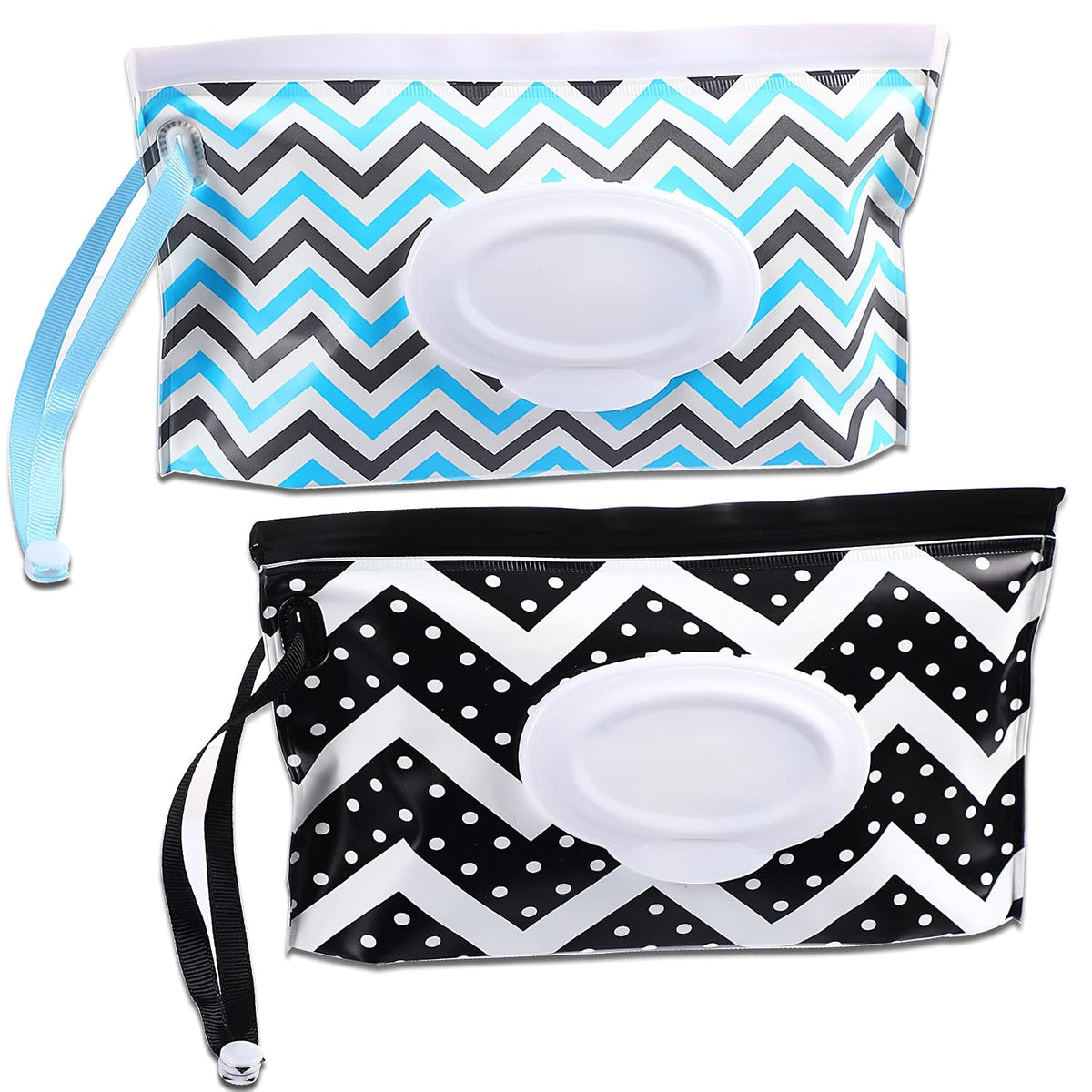 FEBSNOW 2 Pack Baby Wipe Dispenser, Portable Wet Wipes Holder Container