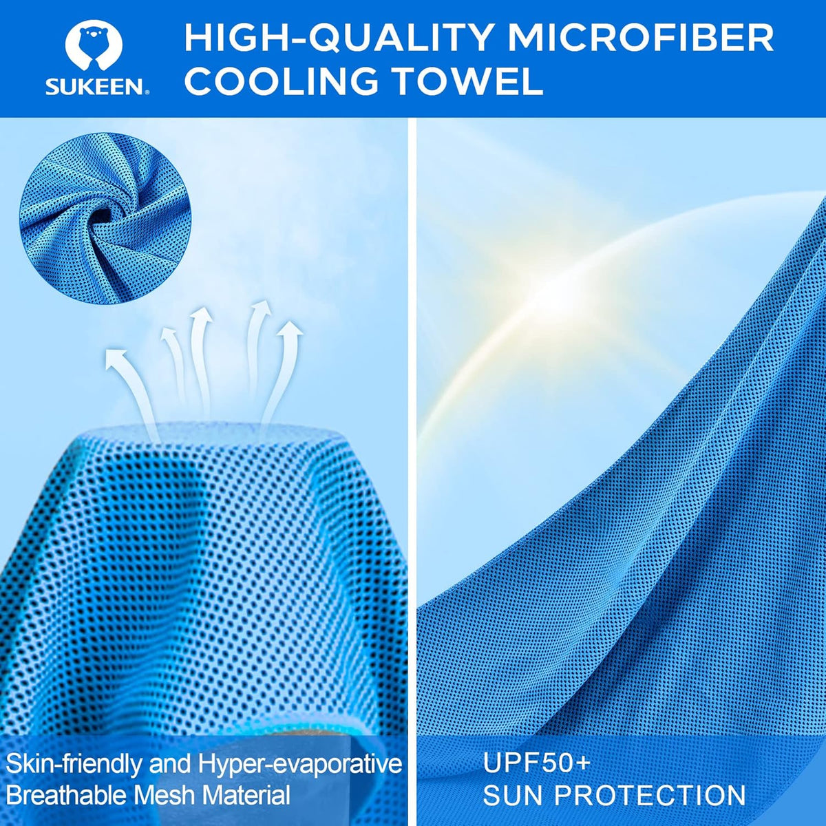 4 Pack Cooling Towels (40"x 12"), Cooling Neck Wraps, Soft Ice Towel