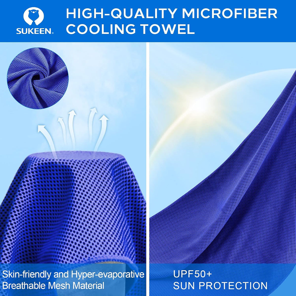 4 Pack Cooling Towels (40"x 12"), Cooling Neck Wraps, Soft Ice Towel