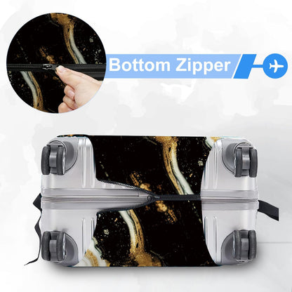 Retro Mountain Landscape Sunset Travel Luggage Cover -Stretchable Airplane Suitcase Protector Sleeve,Universal Washable Fit for 20-22 Inch Checked Baggage,Water Resistant Durable Luggage Protector - Colors A