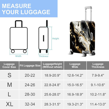 Retro Mountain Landscape Sunset Travel Luggage Cover -Stretchable Airplane Suitcase Protector Sleeve,Universal Washable Fit for 20-22 Inch Checked Baggage,Water Resistant Durable Luggage Protector - Colors A