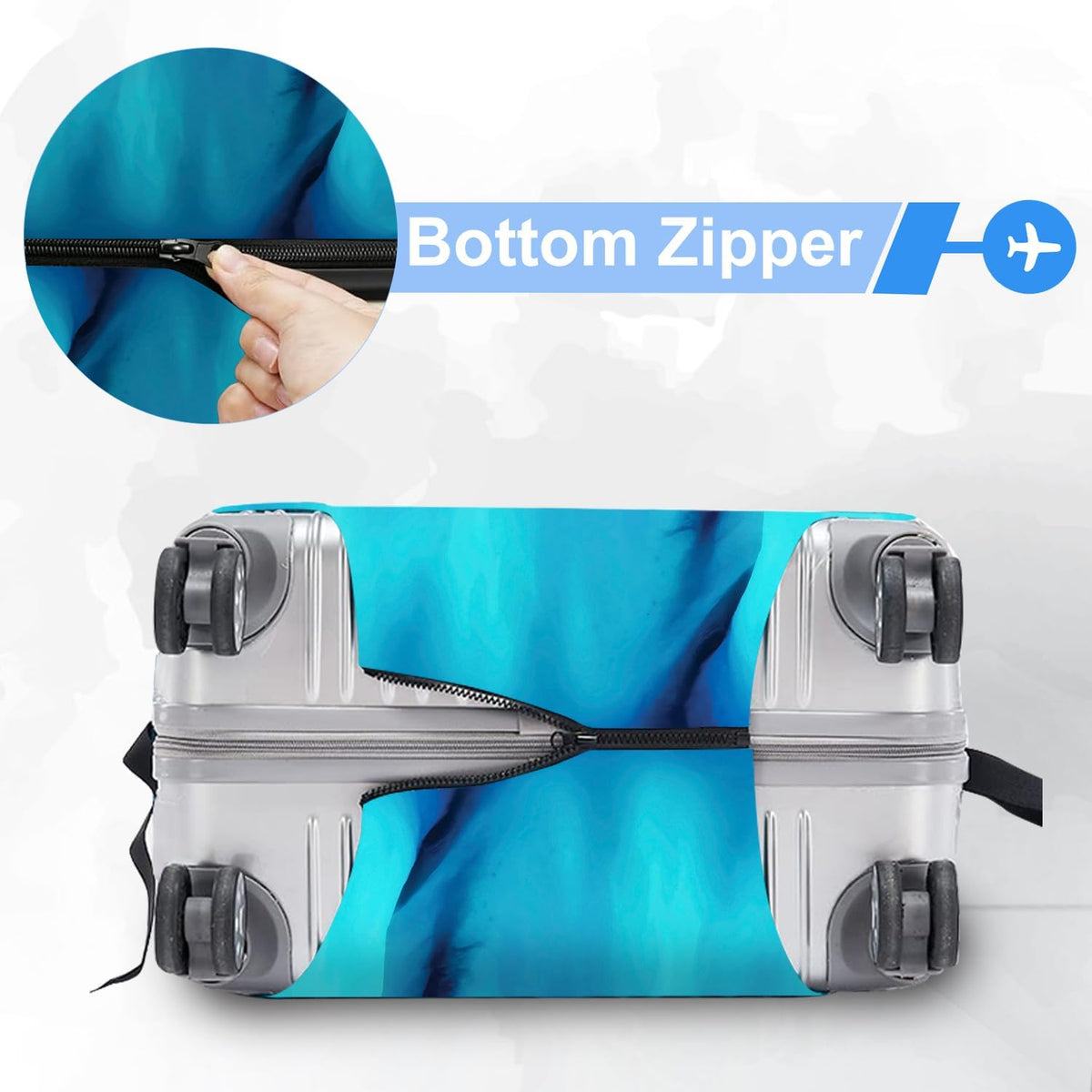 Retro Mountain Landscape Sunset Travel Luggage Cover -Stretchable Airplane Suitcase Protector Sleeve,Universal Washable Fit for 20-22 Inch Checked Baggage,Water Resistant Durable Luggage Protector - Colors A