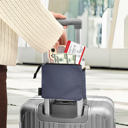 Navy Blue Travel Luggage Cup Holder for Suitcase Free Hands Travel Drink Bag for Coffee Mugs Bottles