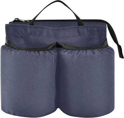 Navy Blue Travel Luggage Cup Holder for Suitcase Free Hands Travel Drink Bag for Coffee Mugs Bottles