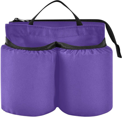 Navy Blue Travel Luggage Cup Holder for Suitcase Free Hands Travel Drink Bag for Coffee Mugs Bottles