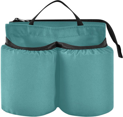 Navy Blue Travel Luggage Cup Holder for Suitcase Free Hands Travel Drink Bag for Coffee Mugs Bottles