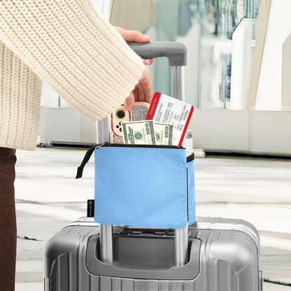Navy Blue Travel Luggage Cup Holder for Suitcase Free Hands Travel Drink Bag for Coffee Mugs Bottles