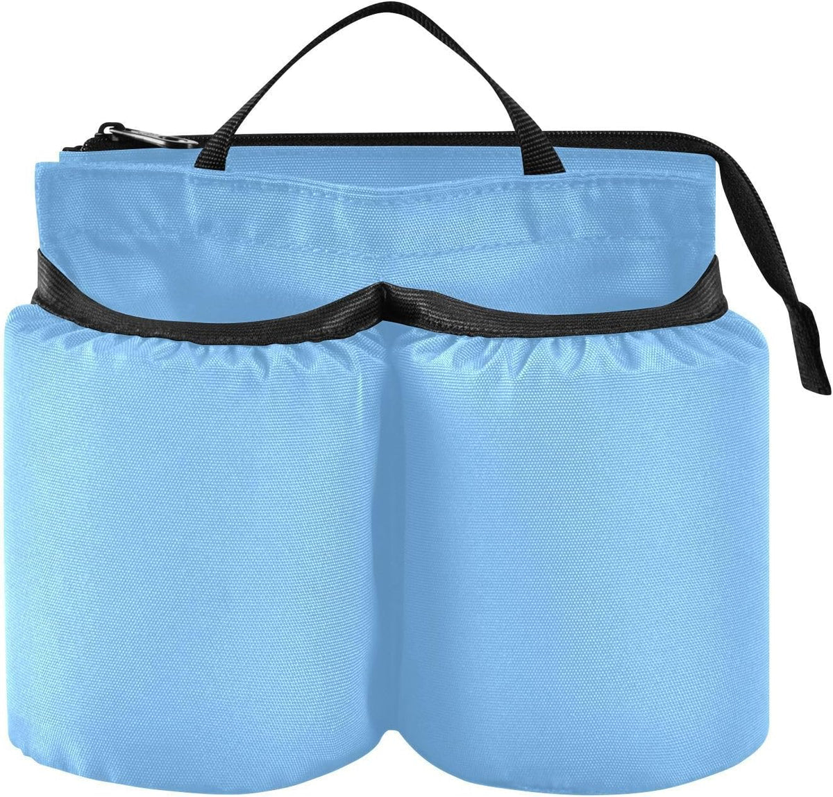 Navy Blue Travel Luggage Cup Holder for Suitcase Free Hands Travel Drink Bag for Coffee Mugs Bottles