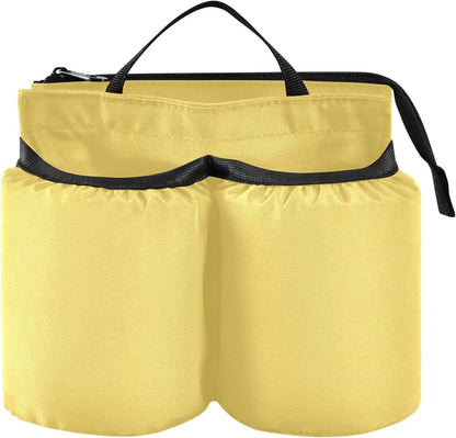 Navy Blue Travel Luggage Cup Holder for Suitcase Free Hands Travel Drink Bag for Coffee Mugs Bottles