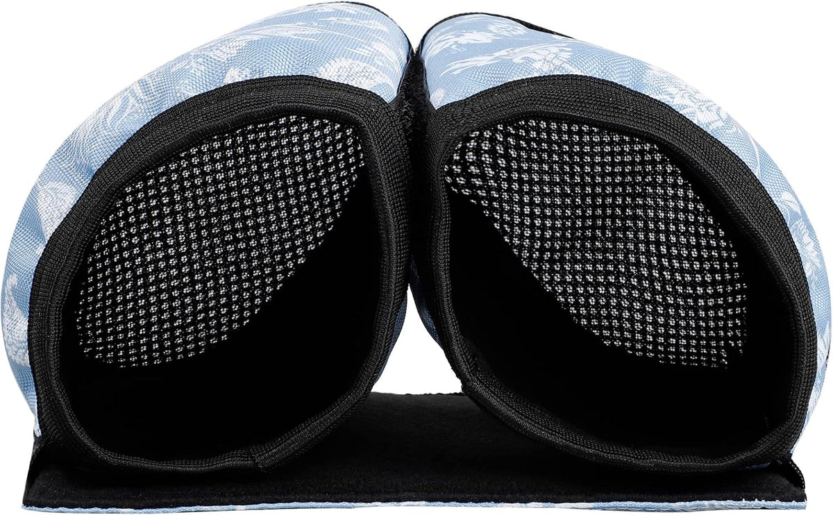 Luggage Travel Cup Holder Free Hand Drink Carrier - Hold Two Coffee Mugs - Fits Roll on Suitcase Handles - Gifts for Flight Attendants Travelers Accessories Grey