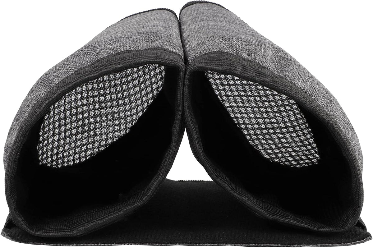 Luggage Travel Cup Holder Free Hand Drink Carrier - Hold Two Coffee Mugs - Fits Roll on Suitcase Handles - Gifts for Flight Attendants Travelers Accessories Grey