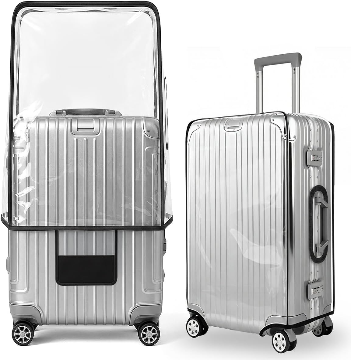 Clear PVC Suitcase Cover Protectors 24 Inch Suitcase Covers