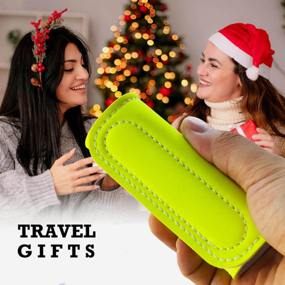Luggage Handle Wrap-5 Pack Luggage Handle Wraps for Suitcase/Carry on/Bag/Car Neon Luggage Identfiers Travel Accessories for Luggage (Light Green)